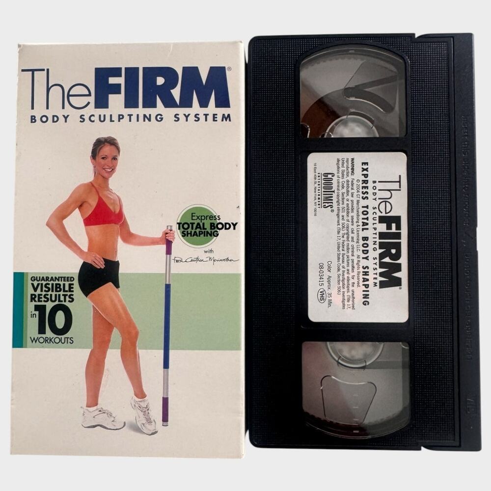 The Firm VHS Cassette Tape Express Total Body Shaping 35 Minutes